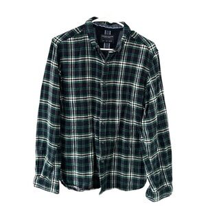 Denim & Flower Ricky Singh‎ Green Flannel Shirt